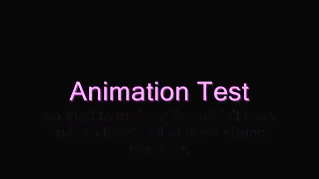 Failed Animation Test